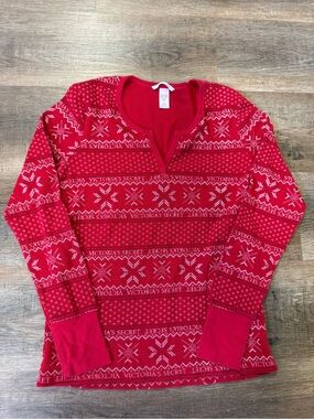 Victorias Secret Waffle Pajama Top